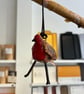Robin cute hanging Tree decorations Ceramic and wood.