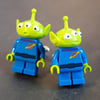 Toy Story Cuff Links Little Green Alien Lego Figures