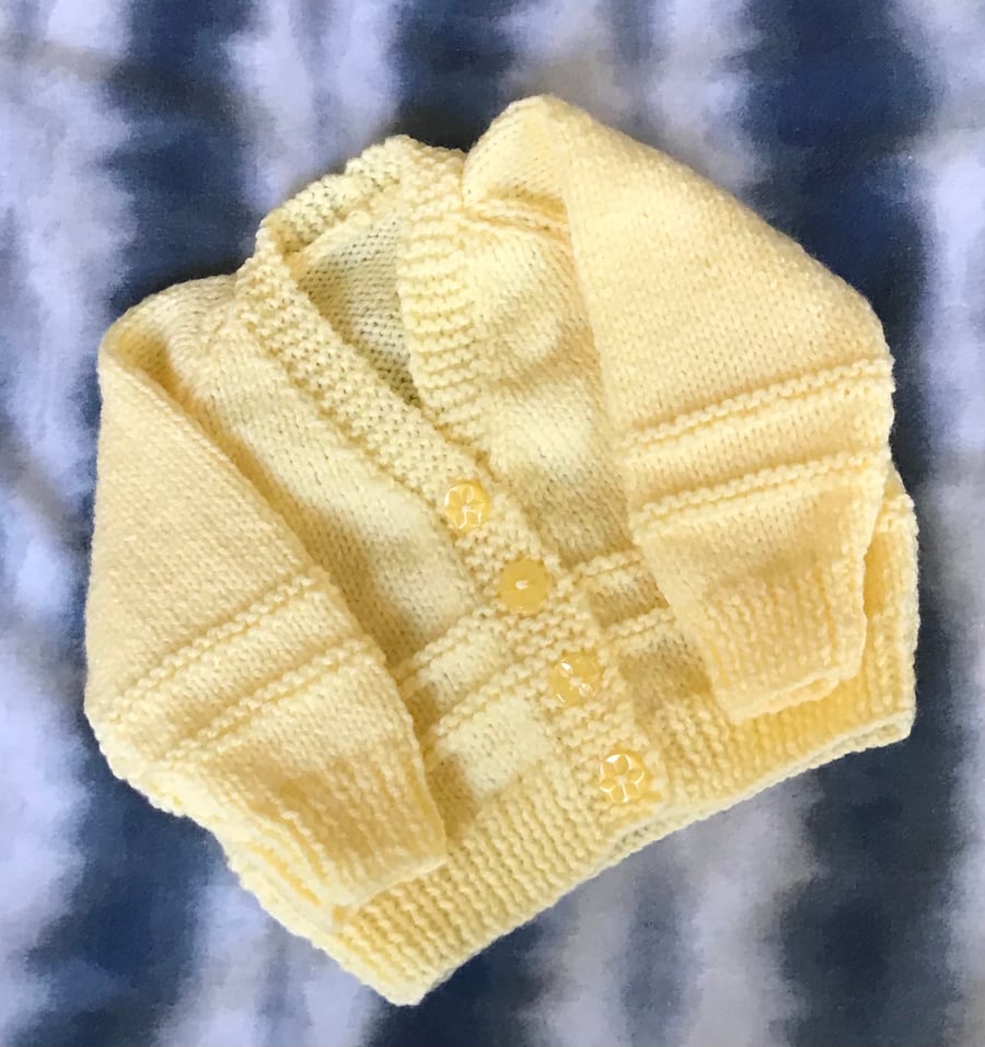 Lemon baby cardigan 0-3 minths