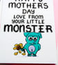Cute Mother's Day Card For Mummy From Her Little Monster, Son, Daughter - Image 6
