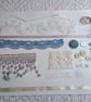 Saphire Blue Slow Stitching kit - upcycled and zero waste textiles  - Image 6