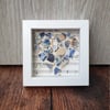Vintage blue sea pottery heart mosaic