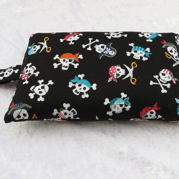 Mouse wrist rest, wrist support, made from cotton, skulls