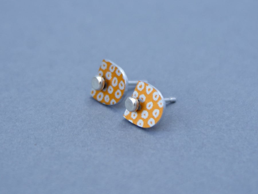 Gold and silver dotty studs