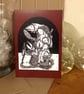 Schnabelperchten Christmas Card (Singular)- Dark Christmas - Alpine Collection - Image 1