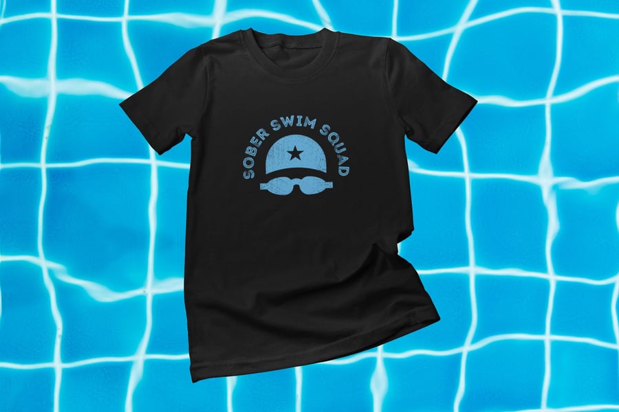 Sober Swim Squad sober shirt Sobriety gift, Sober T-shirt AA gift for him