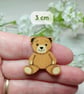 Teddy Bear Brooch, Handmade Collectors Teddy Bear Badge, Cute Bear Pin - Image 4