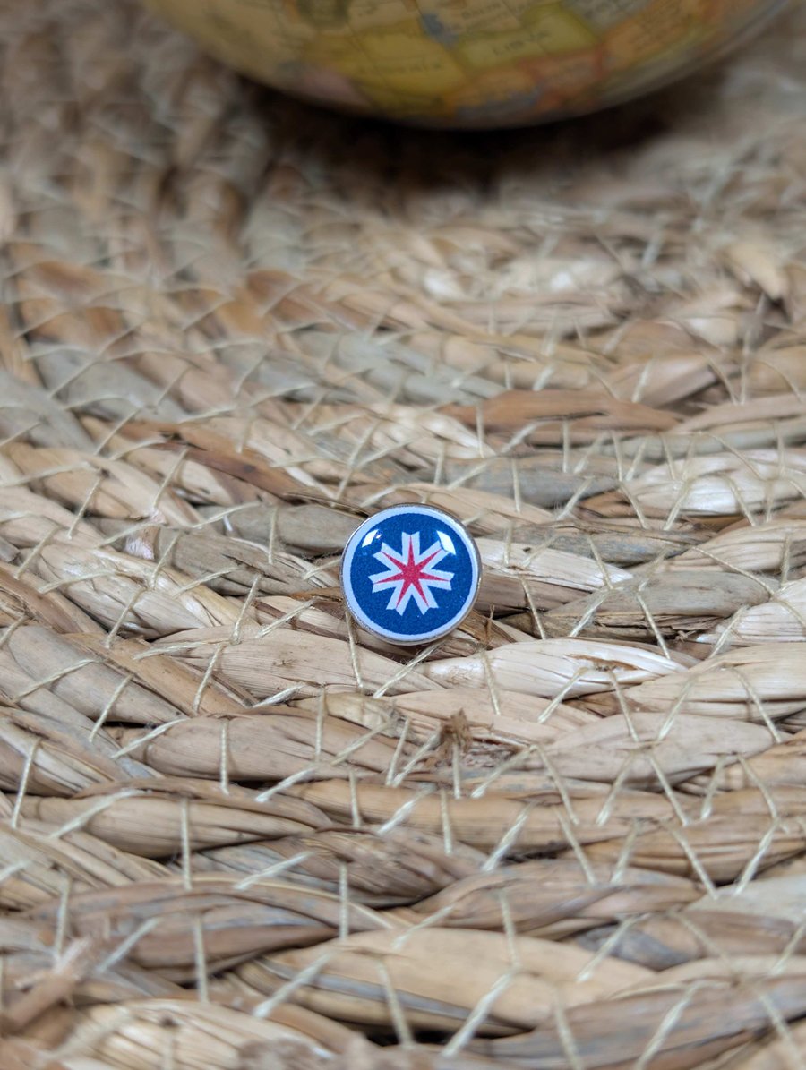 Image of Hokkaido Flag Map Pin – Japan Travel Map Push Pin for Wooden Maps, Hokkaido Pin