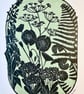 Ferns and foxgloves and..... An original, hand burnished multiblock lino  print  - Image 3