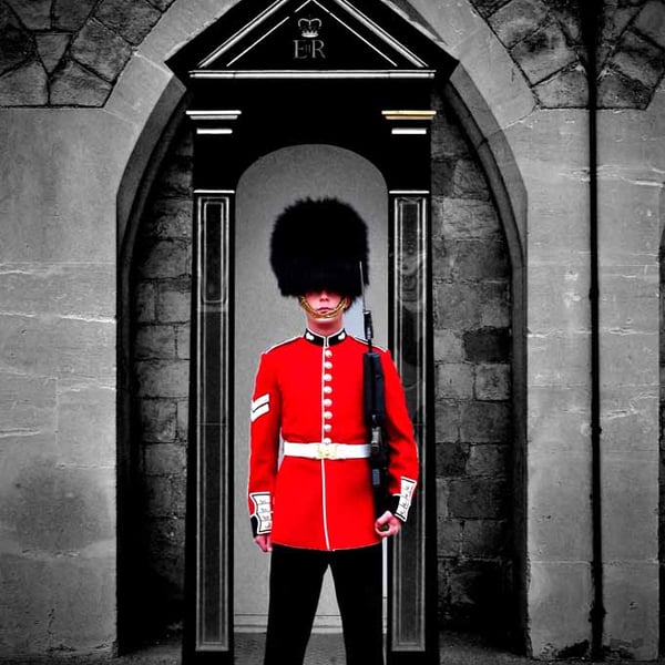 Household Guard Windsor Castle Berkshire England Photograph Print