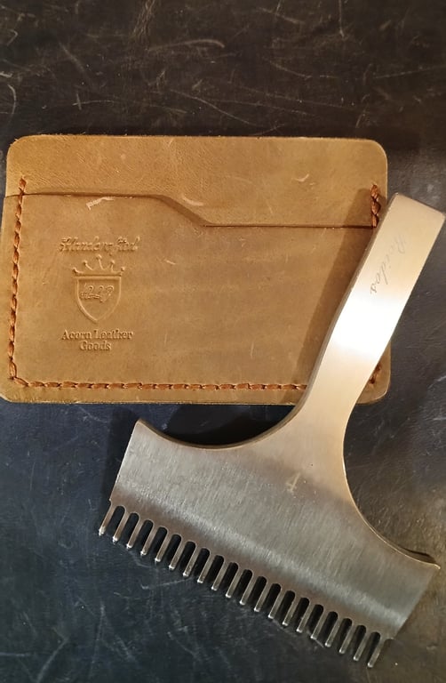 Handcrafted,  The Little Rippen card holder 