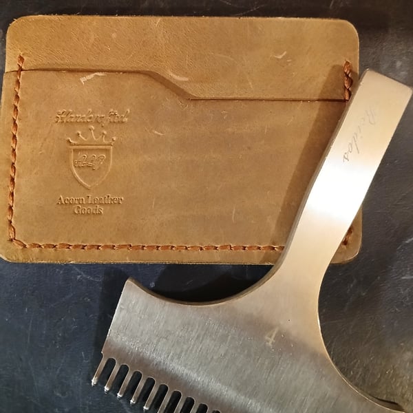 Handcrafted,  The Little Rippen card holder 