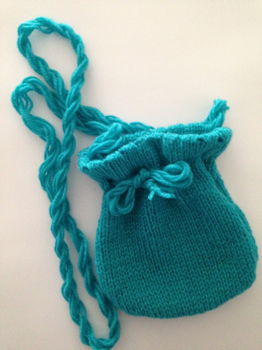 Girls handmade knitted bag