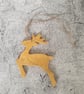 Nordic Rustic Reindeer, Christmas Yuletide Hanging Clay Ornament - Image 5