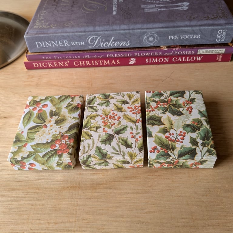 A Christmas three-box set of ultra-thin giftboxes for earrings - Set Deux