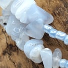 Fairy Core. Blue Lace Agate Stone Shard Bracelet by BDS.