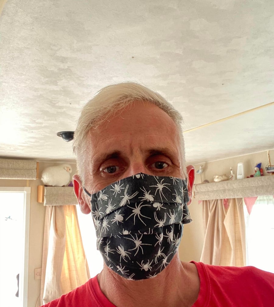 Fashionable Handmade Cotton with filter pocket,removable PM2.5 filter included 