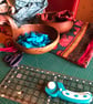 Short Grey and Red Stripe Rag Rug  - Image 7