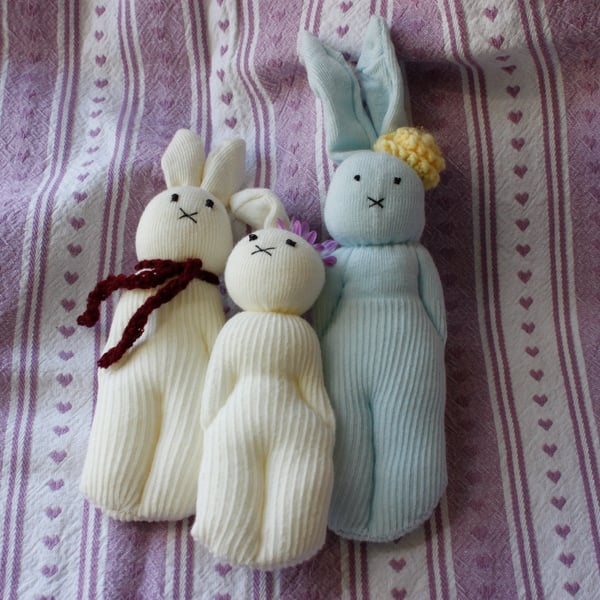 Sock bunny family