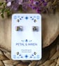 Handmade Real Dried Pressed Flowers Resin Hypoallergenic Earrings - Image 3