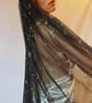 Midnight Stardust - Celestial Wedding Veil With Gold Moons And Stars - Image 2
