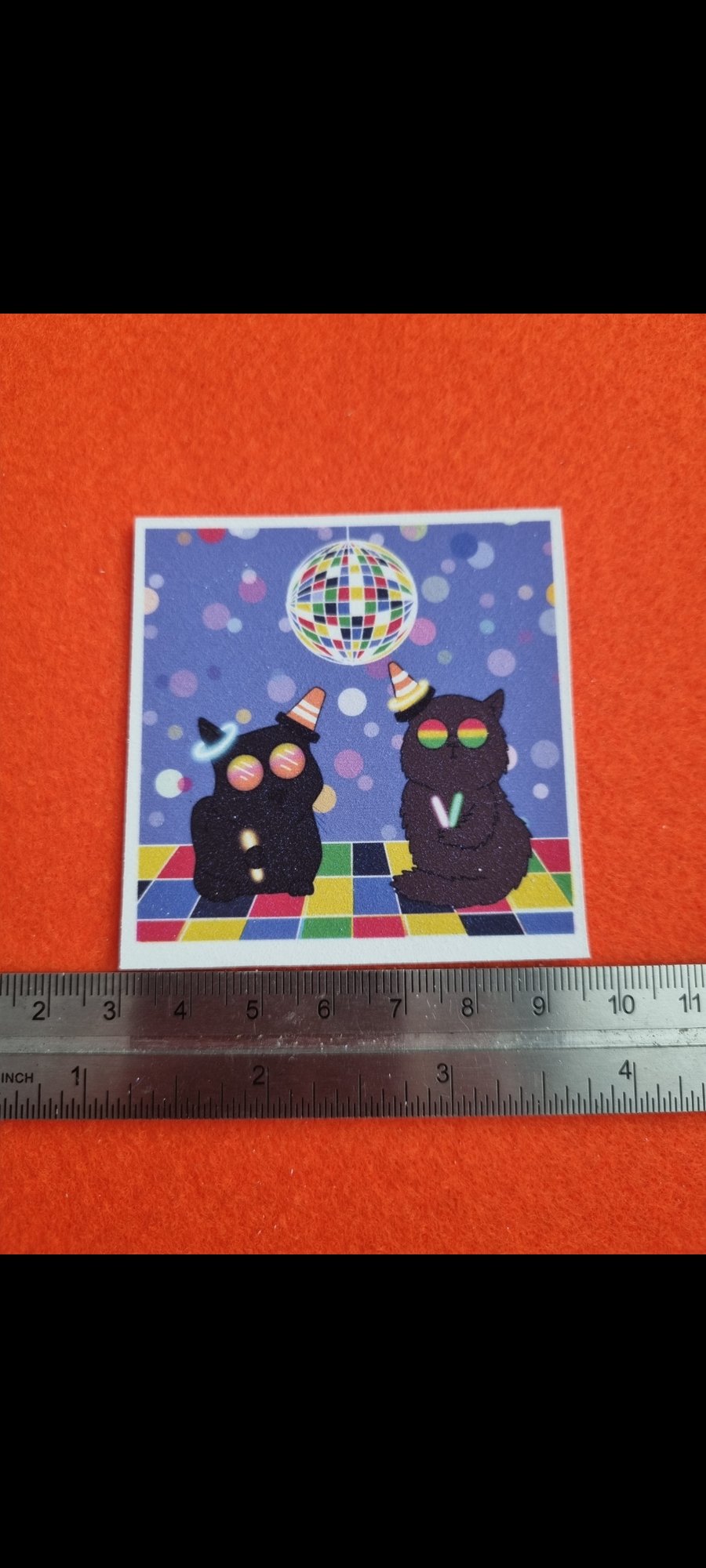 Nipfest iron on transfer "glowsticks" glittery