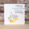Age Birthday Card Cake - Printed with any age