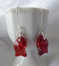 Sterling Silver and Swarovski Crystal Fish Earrings (with open bail) - Image 1