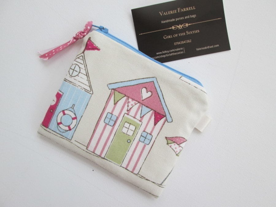 Beach Huts Coin Purse