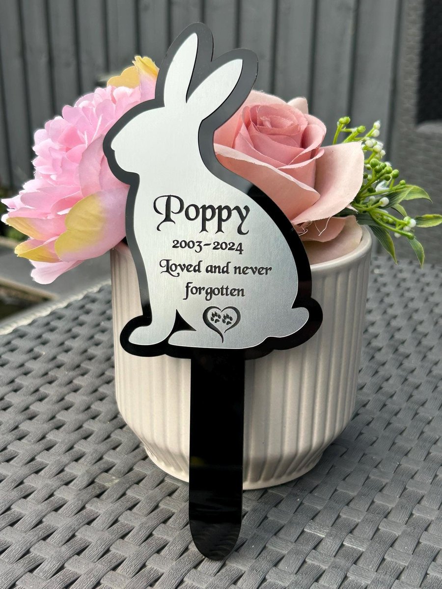 Personalised, Pet Memorial Plaques, for garden,Gift, Cat, Dog, Rabbit, Garden Si