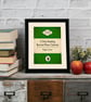 If Only Reading Burned More Calories - Funny Book Lover Print - Penguin Style - Image 7