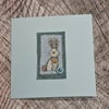 Happy hare hand made greeting card