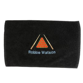 Snooker Towel - Embroidered - Personalised - 6 Towel Colours