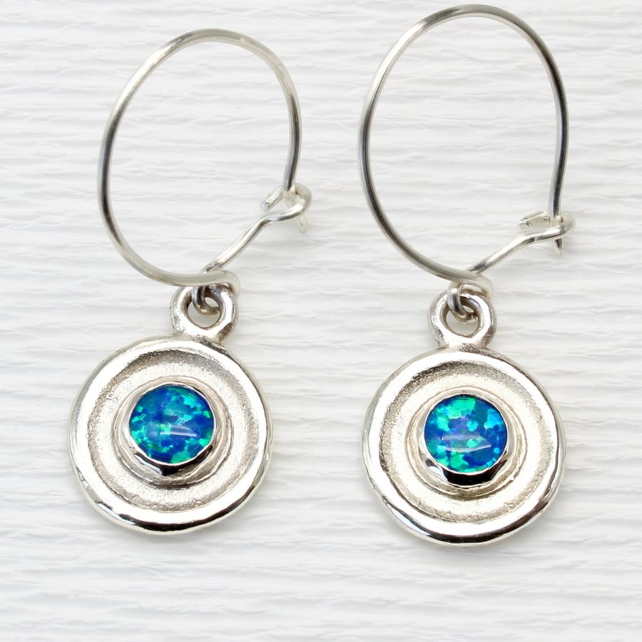 Opal earrings, modern earrings, handmade earrings, designer earrings, gemstones