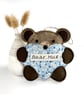 Bear Hug Hanging Decoration with Floral Heart, Letterbox Gift - Image 8