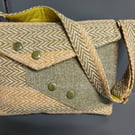 Shoulder Bag, Hand Made using Handwoven fabric