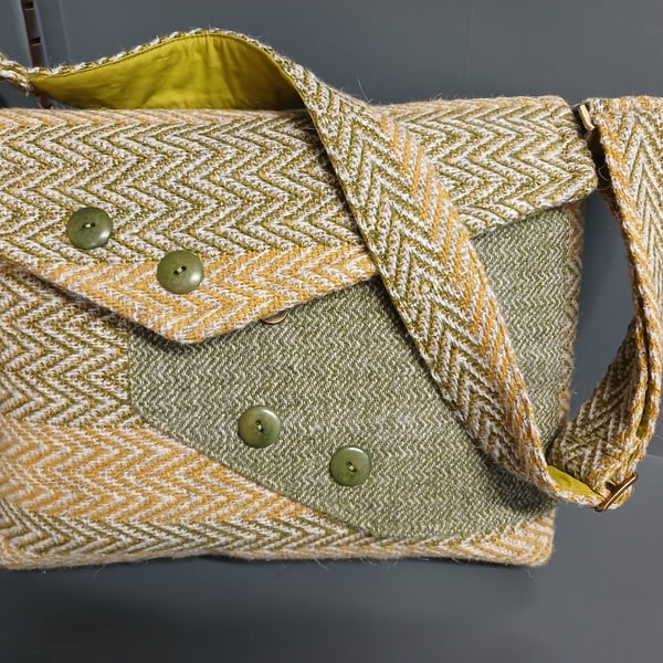 Shoulder Bag, Hand Made using Handwoven fabric