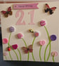 Handmade 21st birthday card  - Image 1