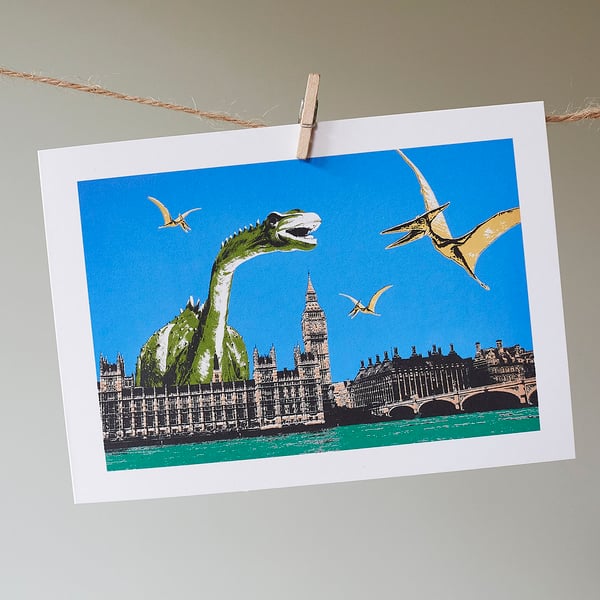 Westminster Dinosaurs greetings card