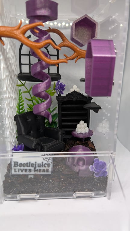 14 piece 3d printed gothic decor for jumping spider