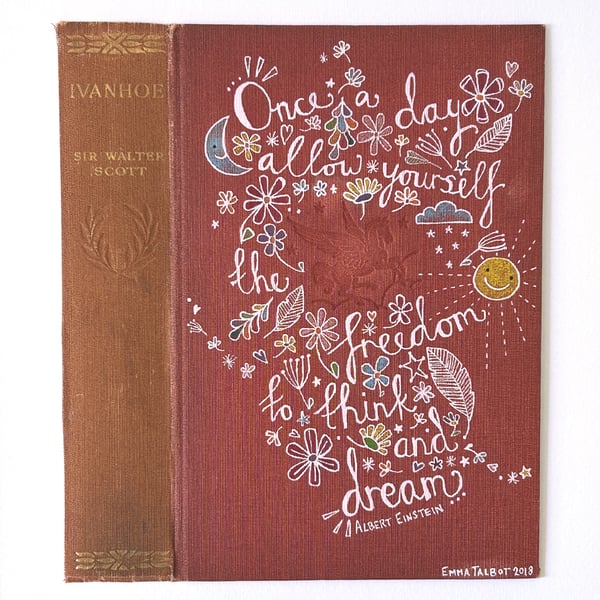 Albert Einstein Quote, Inspiring Quotes, Original Art