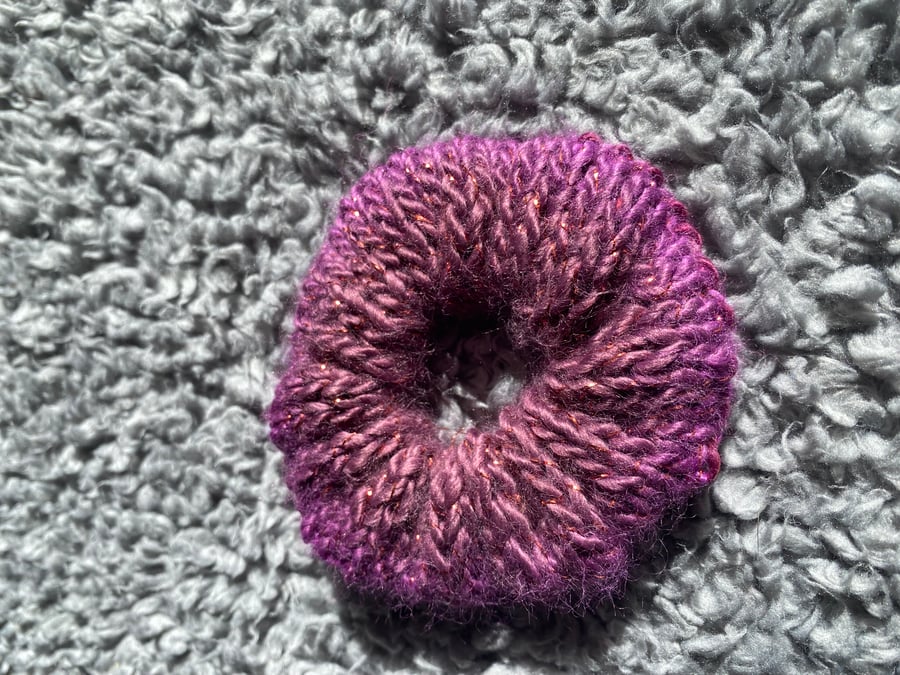 Handmade Knitted Hair Scrunchie