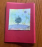 Hand painted Christmas Yule Card 'A Single Tree' - Image 4