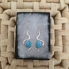 Pretty Squiggle Azure Drop Earrings