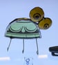 Infestive painted stained glass dome shaped  Bugs with painted eyes and bodies - Image 3