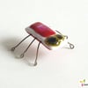 Kiln Bugz! Fantasy Beetle Insect Ornament Decoration in Fused Glass. bugz007