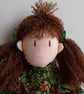 Christmas Rag Doll, Traditional Rag Doll, Rag Doll Angel - Image 1
