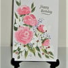 original hand painted Birthday Card ( ref F 667)