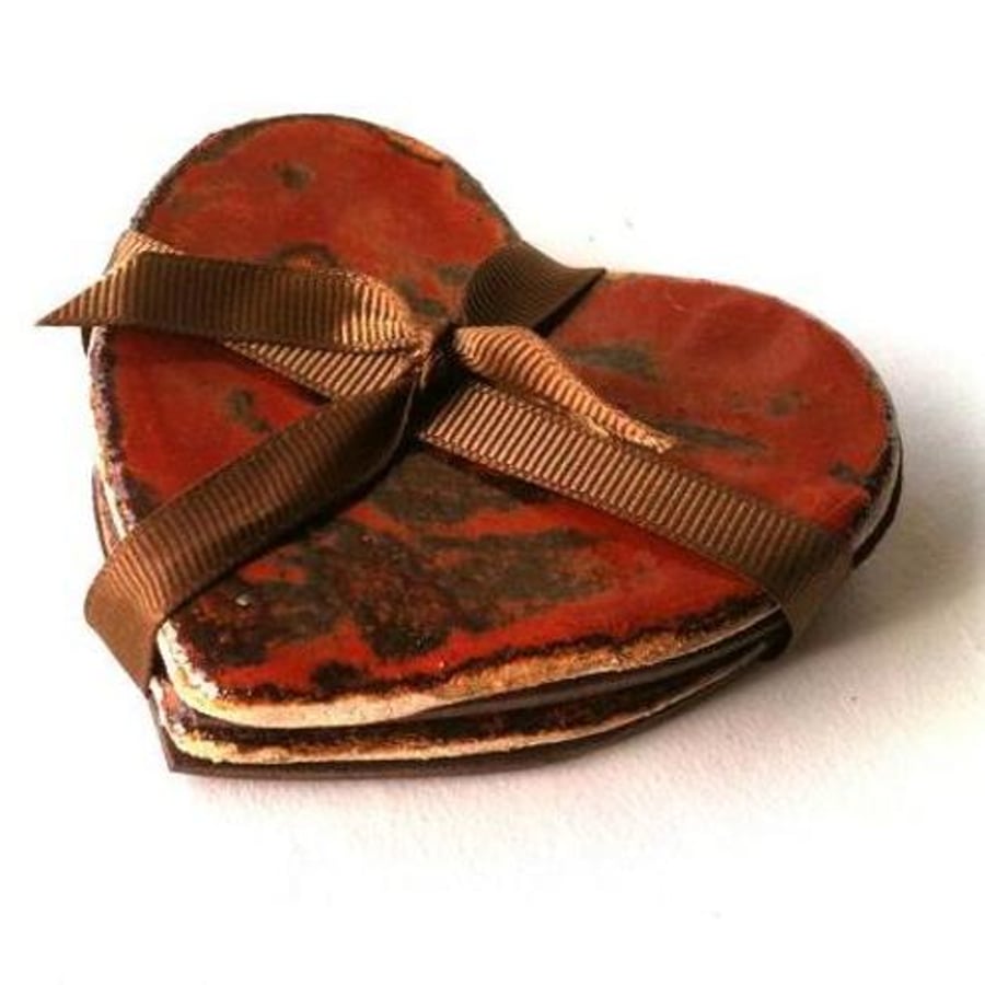 Heart Coasters set of 2