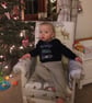 Child's Chair Fryetts Tatton Animals Fabric Foxes Rabbits Beige Grey Armchair  - Image 7